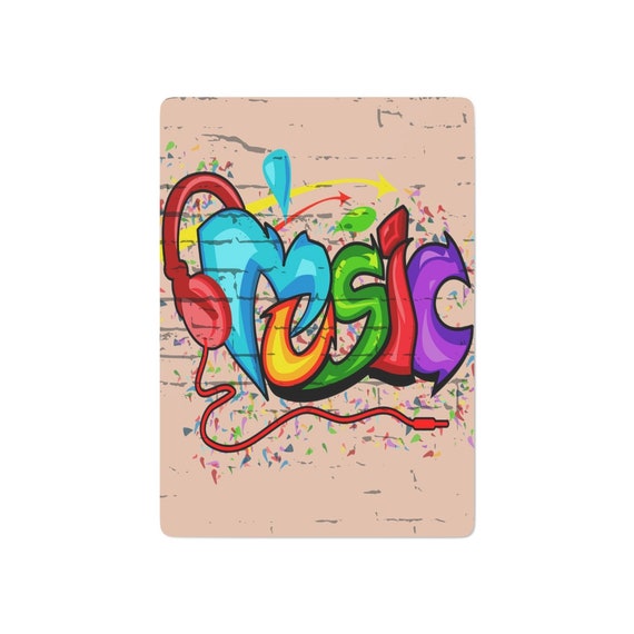 Music Graffiti Custom Poker Cards - Etsy