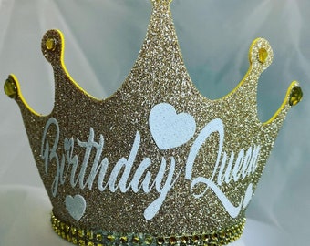 Birthday crown, Custom birthday crown, Personalized birthday crown, 21st birthday crown, Dirty thirty birthday crown,