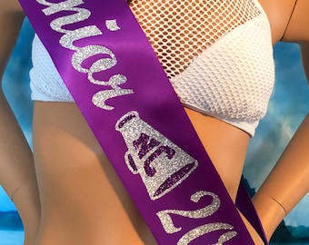 DANCE sash, Senior Cheer Sash, Soccer Sash, Color Guard Sash, Senior band Sash, Senior Sash