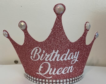 Birthday crown, Custom birthday crown, Personalized birthday crown, 21st birthday crown, Dirty thirty birthday crown,