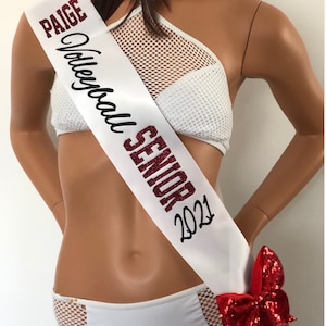 Cheer sash, Senior Cheer Sash, Soccer Sash, Color Guard Sash, Senior Cheer Sash, Senior band Sash