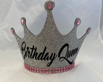 Birthday crown, Custom birthday crown, Personalized birthday crown, 21st birthday crown, Dirty thirty birthday crown,