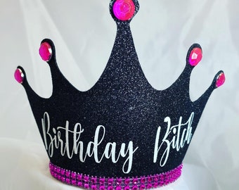 Birthday crown, Custom birthday crown, Personalized birthday crown, 21st birthday crown, Dirty thirty birthday crown, friends birthday