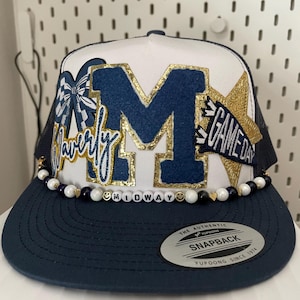 Football mom hat, Trucker hat, Cheer hat, custom trucker hat