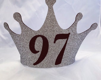 Birthday crown, Custom birthday crown, Personalized birthday crown, 21st birthday crown, Dirty thirty birthday crown,