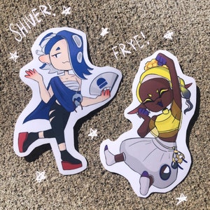 Splato0n Stickers - Shiver and Frye