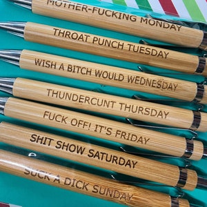 The Sh*t Show Pens, Swear Word Daily Pen Set 11pcs