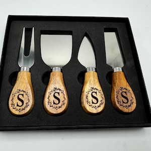 Cheese knife set, cheese knives, gift for mom, housewarming, cheese spreader, wedding gift for couple, charcuterie knives, Personalized