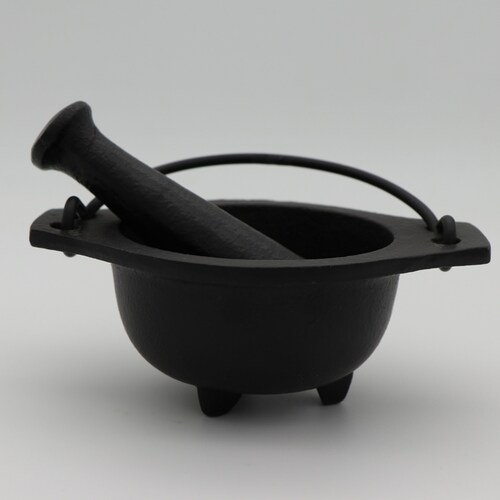 Cast Iron Cauldron With Pentagram Etsy