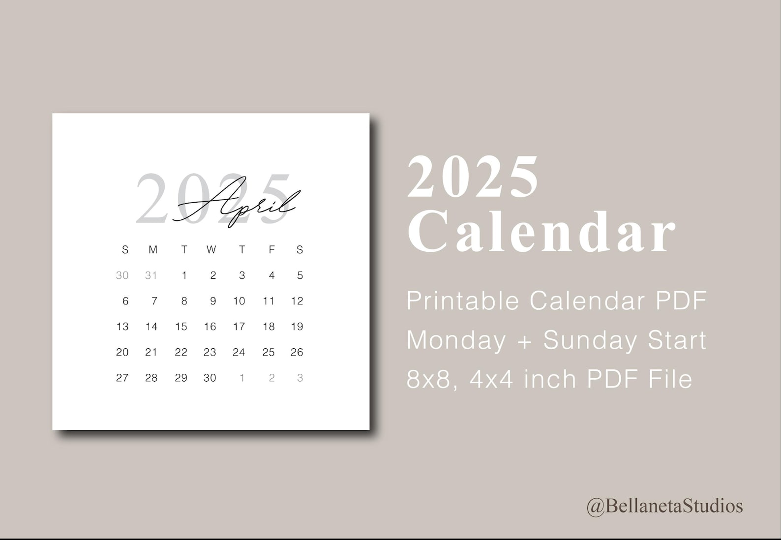 PRINTABLE 2025 CALENDAR PDF visual data 4