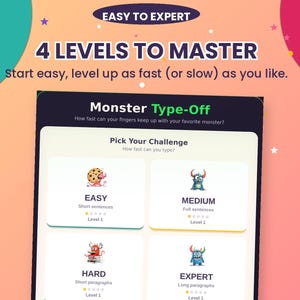 Kids Typing Game | Learn to Type Practice | Homeschool Typing Skills | Educational Keyboard Game | Instant Download Digital Game