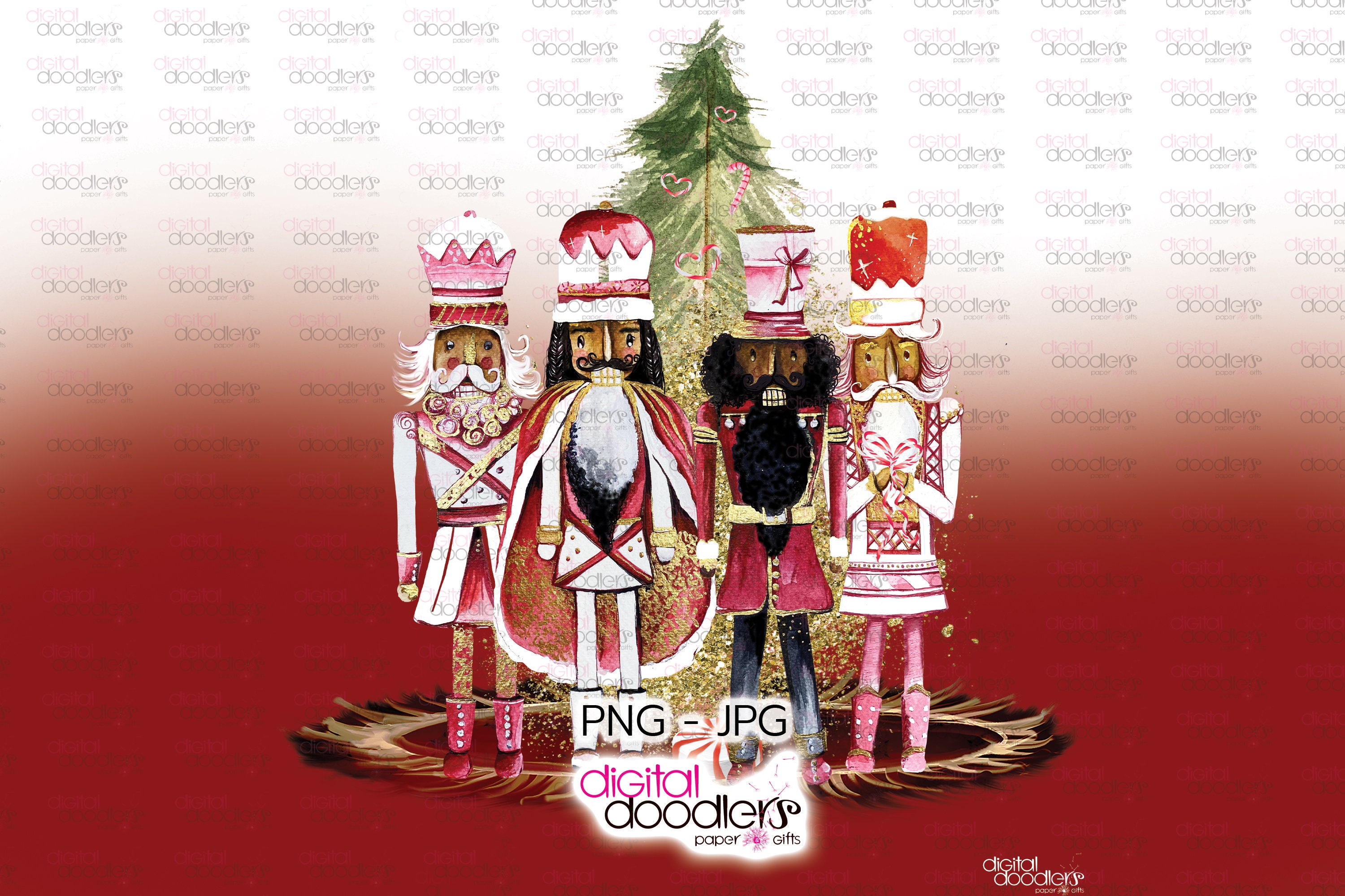 Black Toy Soldiers Black People Xmas Graphics Watercolor | Etsy