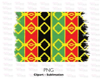 Jamaican Reggae Brush Stroke Sublimation, Image Transfer, Juneteenth, Rasta Inspired Digital Background, Kente Inspired Pattern, Clipart