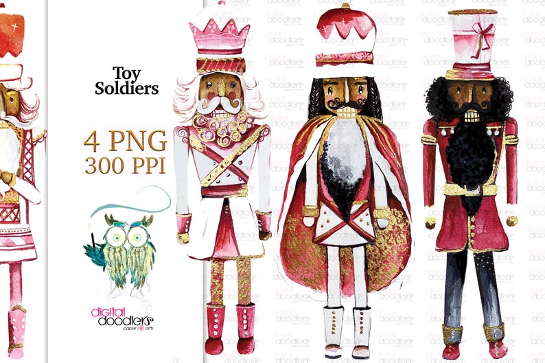 African American Toy Soldiers, Black Christmas Clipart, Free Commercial use, African Figurines, African clipart, Kente Cloth image 6