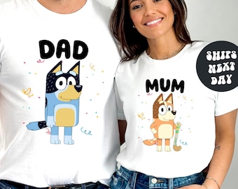 Blue Dog Family Matching Shirt Blue Dog Mum Shirt Blue Dog Dad Shirt Disney Dog Family Shirt Family Matching Shirt Blue Dog Family Shirts