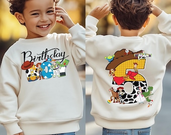 Personalized Toy Story Birthday Boy Sweatshirt Disney Birthday Shirt Kids Birthday Sweatshirt Birthday Toy Story Birthday Shirt Gift For Him