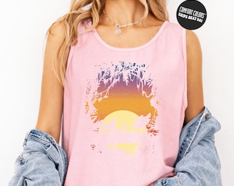 Camiseta sin mangas de verano estilo retro del Rey León Hakuna Matata, colores cómodos, camiseta temática de safari del Reino Animal, camisetas de viaje de safari de Disney, camiseta familiar de Disney