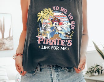 Camiseta sin mangas Mickey Pirates Life Mickey Mouse Pirates Life for Me Camiseta sin mangas Family Cruise Camiseta sin mangas Disney Cruise Boat Vacaciones de Disney