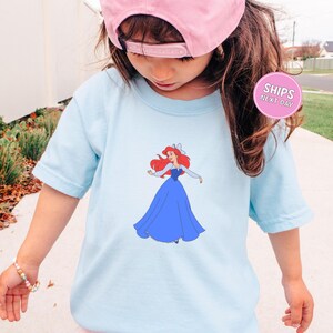 Disney Ariel Tee, Comfort Colors Under The Sea Shirt, Disney Princess Fan Apparel, Little Mermaid Ocean Friends Vacation Top, Ariel Flounder