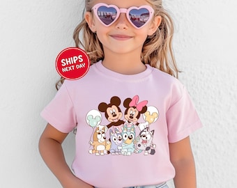 Disneyland Blue Dog Shirt Mickey Mouse and Blue Disney World Tee Retro Mickey Disneyland Magical Kids Toddler Sweatshirt Best Day Ever