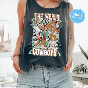 Mickey Disney Tank Top Mickey Mouse Disney Mickey and Friends Cowboy Family Tank Top Disney Vintage Disney Mickey Tank Top Disney Holiday