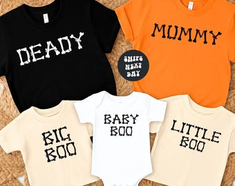 Matching Halloween Shirt Halloween Family Shirts Mummy Deady Mom Dad Shirt Toddler Halloween Shirt Halloween Group Shirts