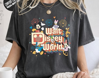 WDW Celebrating Shirt Comfort Colors Retro Mickey Mouse Tank Top WDW Style Family Trip Shirt Mickey and Minnie Disney Party Shirt