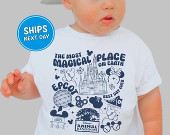 Kids Disneyland Shirt Animal Kingdom Shirt The Most Magical Place Epcot Shirt Disney World Trip Shirt Happiest Place Toddler Shirt Mouse