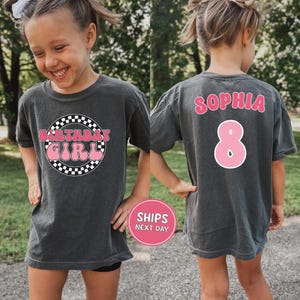 Custom Birthday Girl Shirt Personalized Age Name Birthday Shirt Comfort Colors Girls Shirt Youth Birthday Shirt Toddler Cute Birthday Girl