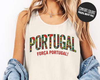 Portugal Soccer 2026 Jersey Tank Top Força Portugal ! Fan Tank Top Soccer UK Fan Shirt Nation Cup Tee for Summer