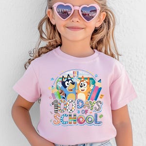 100 Days Of School Shirt Blue Dog 100 Days Of School Shirt Happy 100 Days Of School Shirt Toddler Shirt Blue Dog Shirt 100 Days Smarter Tee