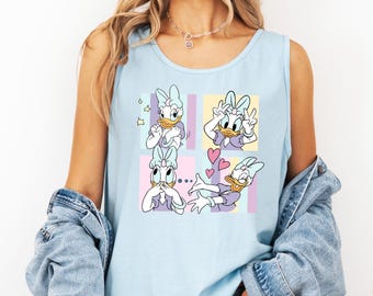 Disney Daisy Summer Tank Top Disneyland Daisy Moods Jersey Tank Top Disneyland Trip Tank Tops Disney Sleeveless Toddler Tank Top Youth Tanks