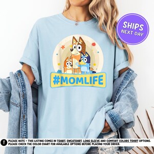 Blue Dog Mama Shirt Blue Dog Family Shirt Mama Sweatshirt Blue Dog Mom Princess Sweatshirt Gifts For Mama Moms Day Gift Blue Dog Toddler