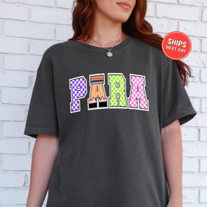 Para Shirt Comfort Colors Coquette Paraprofessional Back to School Staff Shirt Teacher Assistant Gift Education Support Tee New Assistant