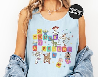 Retro Toy Story Tank Top Toy Story Jessie Comfort Colors Shirt Toy Story Disneyland Tee Vintage Country Cowboy Shirt Jessie & Bullseye Tee