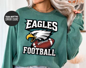 Football Comfort Colors® Shirt Football Eagle Shirt American Football Game Day Football Eagle Philly Retro Philadelphia Eagle Sweatshirt