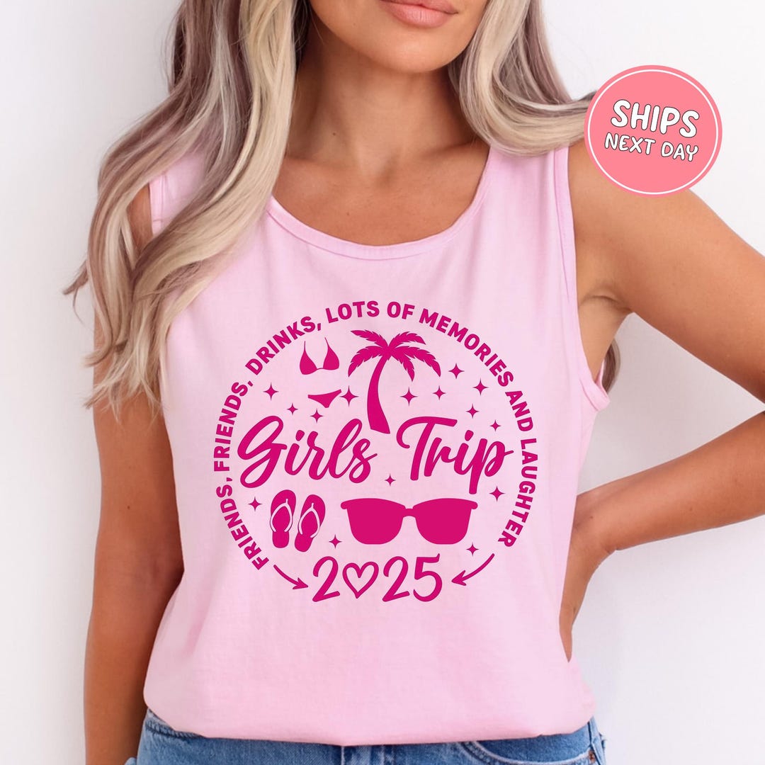 Girls Trip Summer Tank Top Comfort Colors Tank Top Matching Girls
