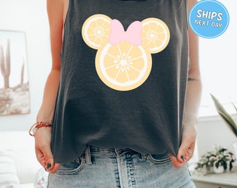 Minnie Disney Tank Top Mickey Mouse Disney Coquette Minnie Bowtie Family Tank Top Disney Vintage Disney Minnie Tank Top Disney Holiday