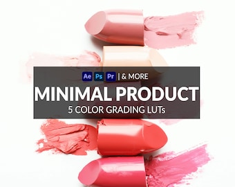 5 Minimal Product LUTs | Photo + Video | Bright, E-Commerce, Product | ICC, CUBE, CSP, 3DL Formats Included | For Photoshop, Premiere & more