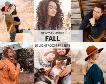 10 préréglages Lightroom d'automne | Mobile + Bureau | Deep Browns, Automne, Chaud, Blogger, Voyage | Préréglages Instagram | Plus Adobe Camera Raw