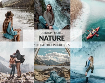 10 Nature Lightroom Presets | Mobile + Desktop | Warm, Vibrant, Landscape, Travel | Instagram Presets | Plus Adobe Camera Raw