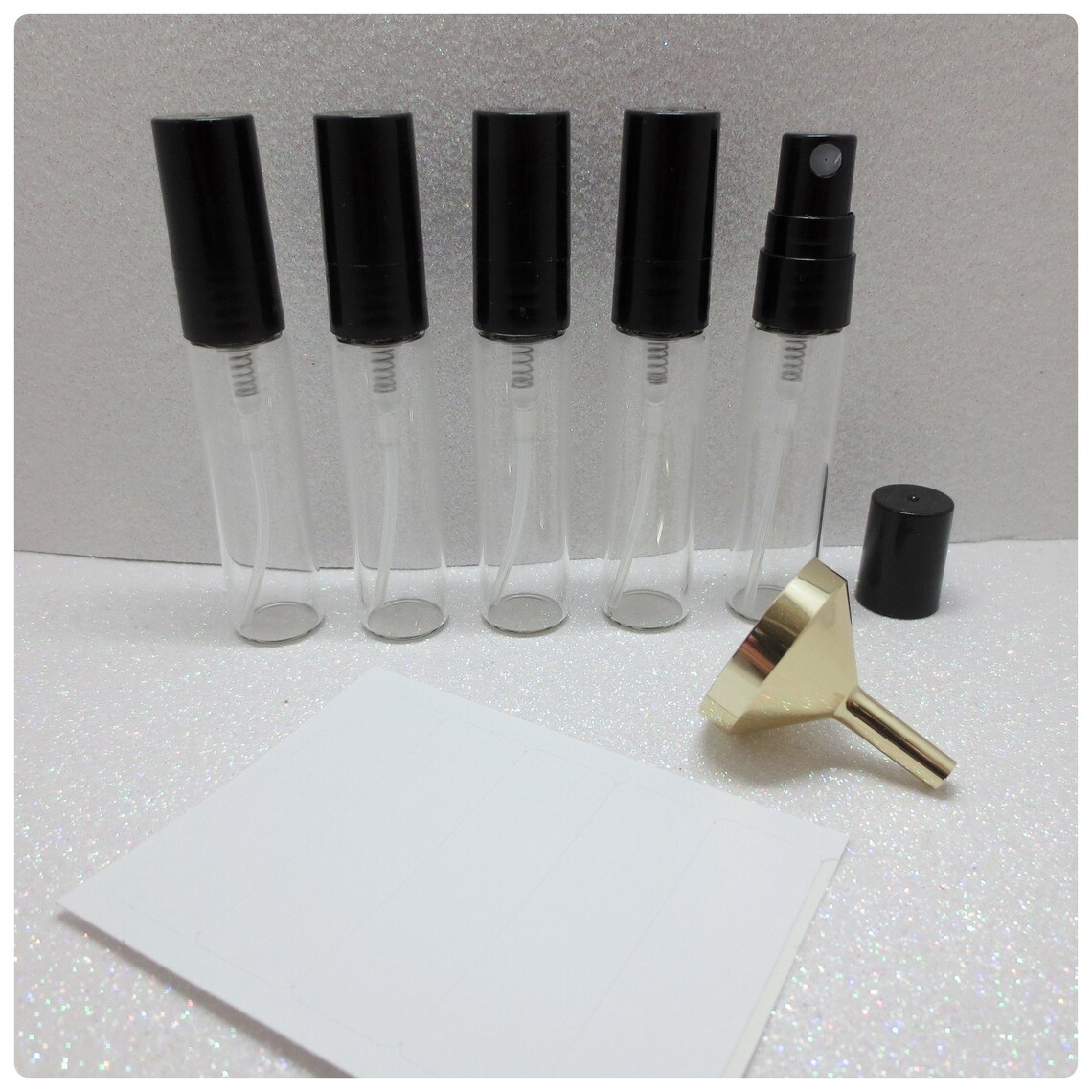 5 Empty 5ml Glass Spray Perfume Cologne Decant Bottles w/ Etsy