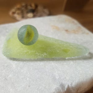 Yellow sea glass,flash glass,yellow sea glass marble,genuine scottish sea glass.