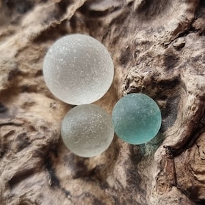 collection of sea glass codd marbles,vintage marbles,includes tiny codd marbles,rare scottish beach finds.