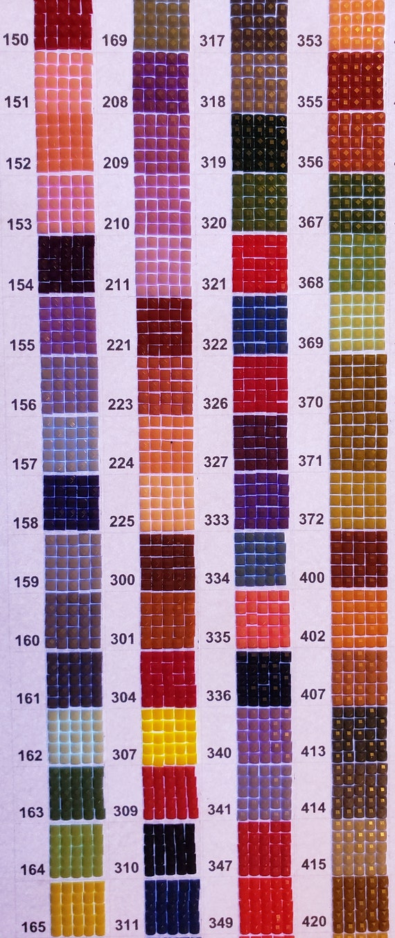 Dmc Chart For Diamond Painting