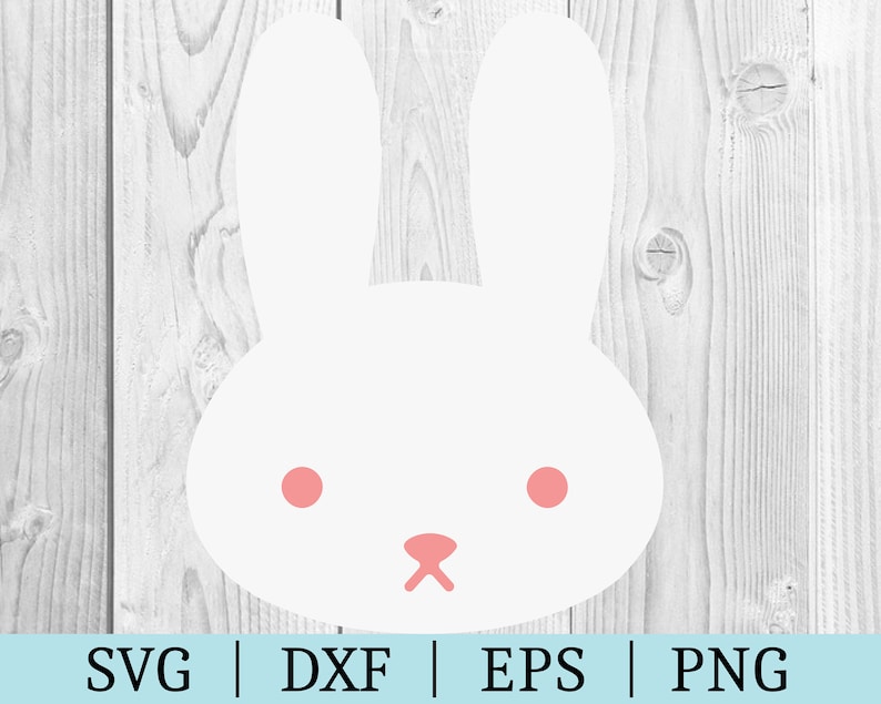 Bunny Head SVG | Rabbit Clipart | Cut File | Easter File | Svg Dxf Eps ...