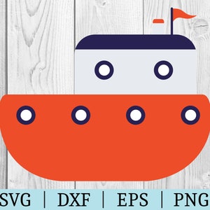 Ship SVG / Vector Clipart / Cut File / Nautical File / Svg Dxf Eps Png / File per Silhouette / Download istantaneo