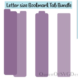 Letter Bookmark Tab Dividers Bundle SVG | Planning Clipart | Cut File ...
