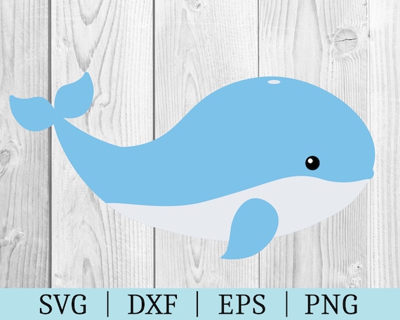 Whale SVG | Vector Clipart | Cut File | Animal File | Svg Dxf Eps Png | File for Silhouette | Instant Download