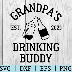 Mommy S Drinking Buddy Svg Funny Wine Lover Baby Onesie Etsy